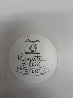 ETIQUETAS REDONDAS REGISTRE ESSE MOMENTO - comprar online