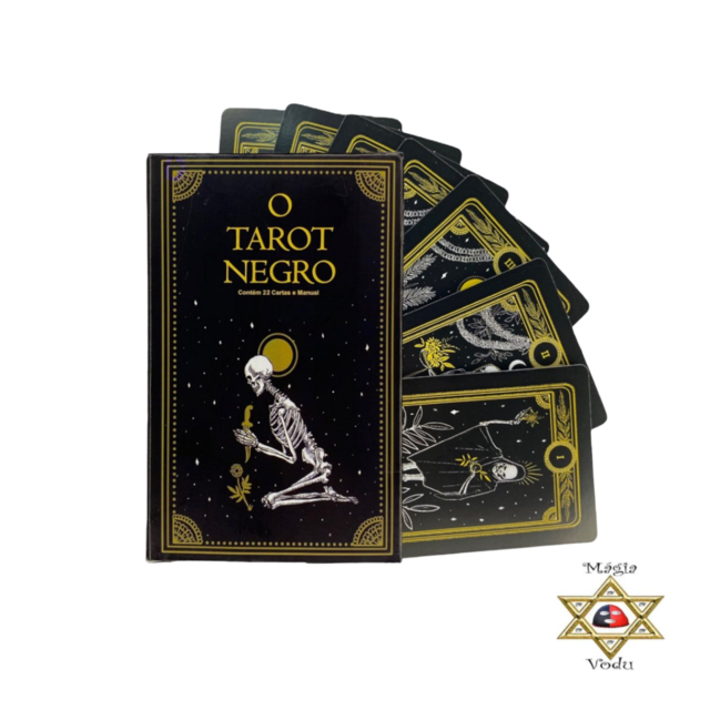 Jogo Cartas Baralho O Tarot Negro 22 Cartas Manual Promoção