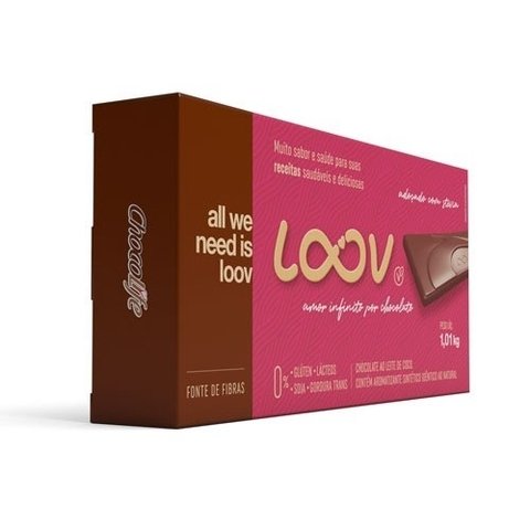 CHOCOLATE AO LEITE DE COCO LOOV | 1,01KG | CHOCOLIFE