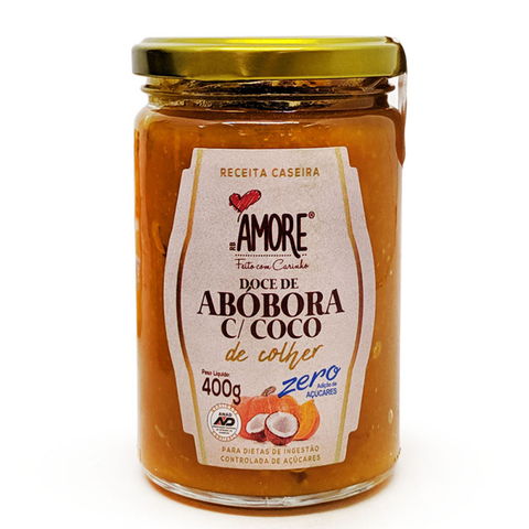 DOCE DE ABÓBORA C/ COCO ZERO | 400g | AMORE