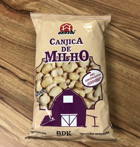 CANJICA DE MILHO ASSADA C/ AÇÚCAR ORGÂNICO | 40G | OKOSHI