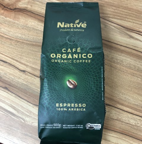 CAFÉ ORGÂNICO TORRADO GRÃOS | 500g | NATIVE