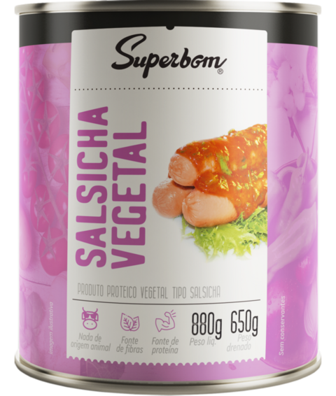 SALSICHA VEGETAL | 880G | SUPERBOM