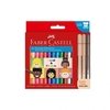 MARCADOR FABER CASTELL FIESTA X 12 + 3 CARAS Y COLORES