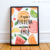 Quadro Decorativo - A Cozinha É Pequena - Frutas - comprar online