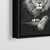 Quadro Decorativo - leão black (canvas) na internet