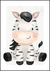 Quadro Decorativo Infantil - Zebra (Coleção Safari)