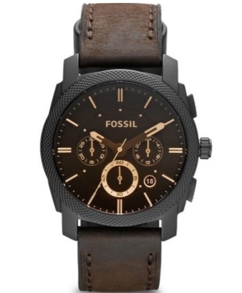 Reloj Fossil Fs4656 Cronografo Cuero Legitimo