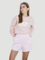 Buzo Alpha Basic Logo Crew W Pink