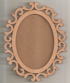 Moldura Oval Arabesco 78cm Com Fundo