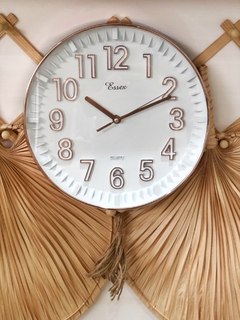 Reloj Blanco-Cobre