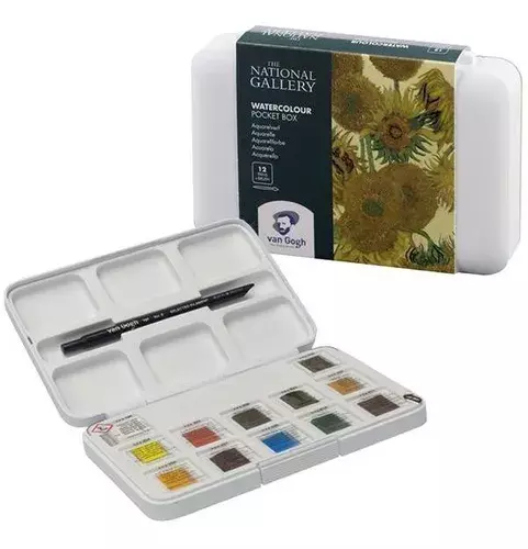 Acuarelas Van Gogh pocket box 12 pastillas