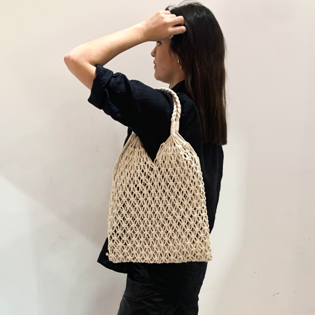 Bolso Macram Trenzado Compania de Sombreros