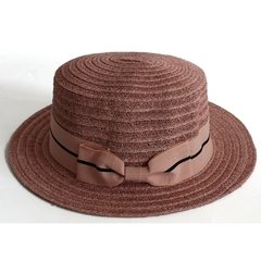 Sombrero Canotier Rafia Niños - comprar online