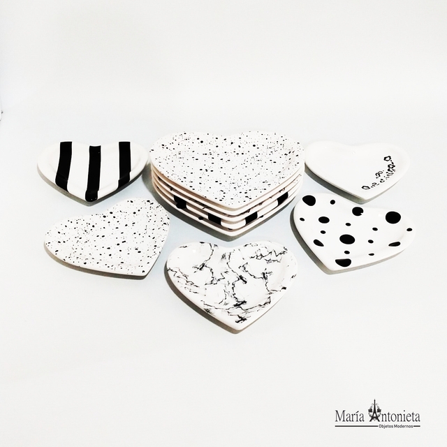 Plato corazon ceramica sale