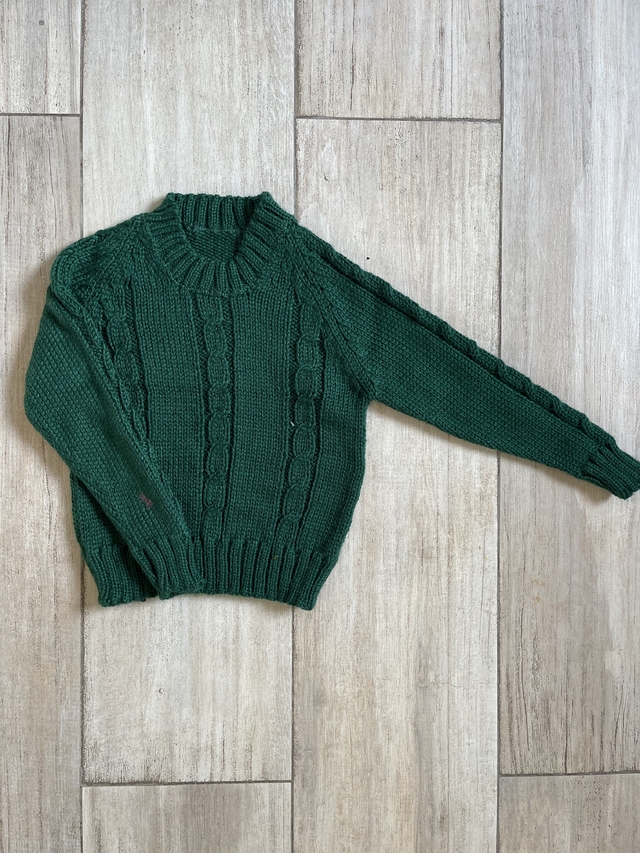 Sweater Berni tejido de lana Verde Ingles