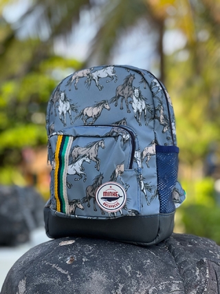 Mochila Mini Caballos Blue