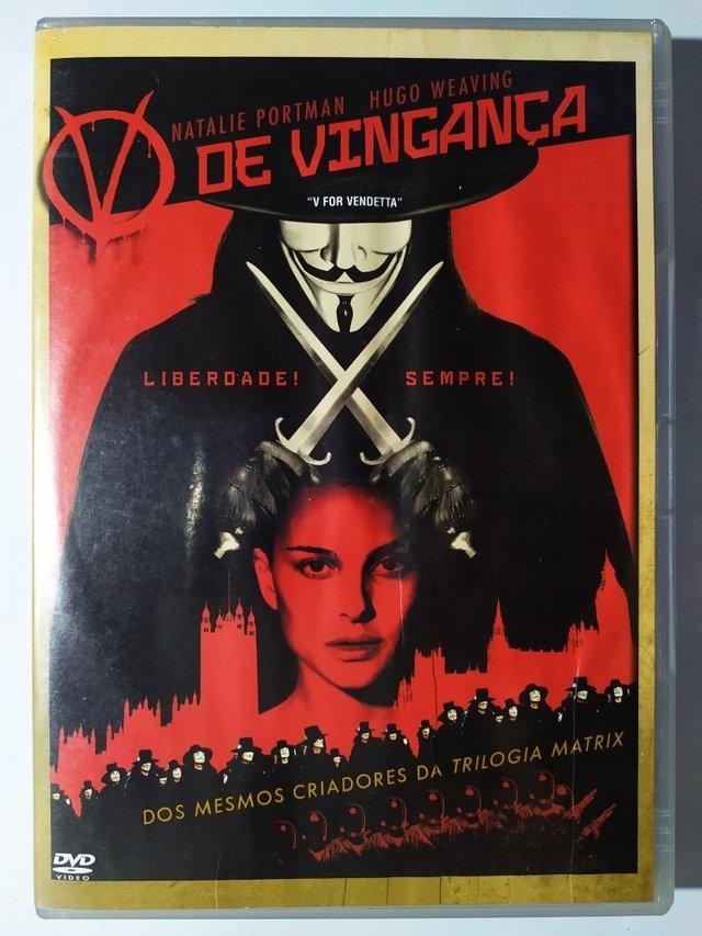 DVD V De Vingança Natalie Portman Hugo Weaving Original V For Vendetta  James McTeigue