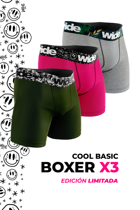 BOXER COOL BASIC | PACK X3 | Precio x Últimas unidades!