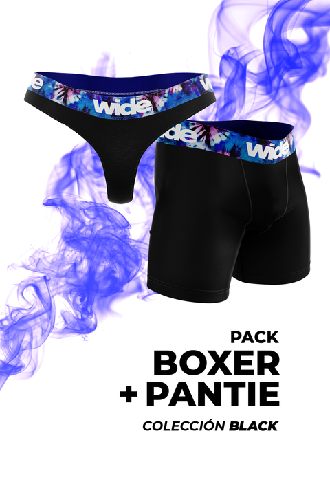 1 BOXER + 1 PANTIE [Colección Black]