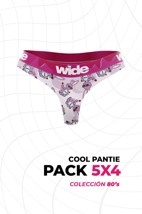 COOL PANTIES (Colaless) | Pack 5X4 | Colección 80s | Precio x Últimas unidades!