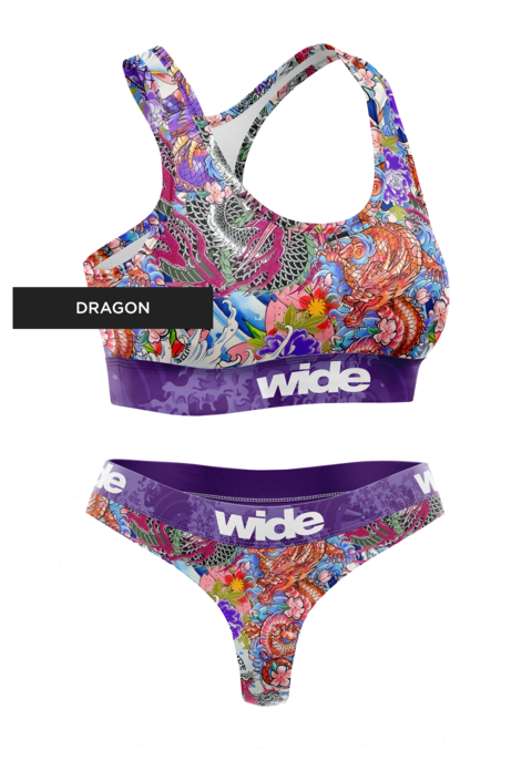 Conjunto 1 Top + 1 Pantie "Dragon" | Colección Stickers