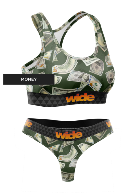 Conjunto 1 Top + 1 Pantie "Money" | Colección Stickers