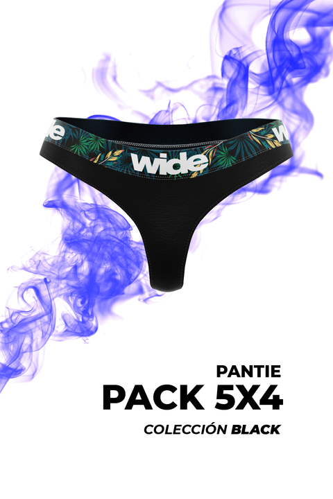 Pantie Pack 5x4 | [Colección Black]