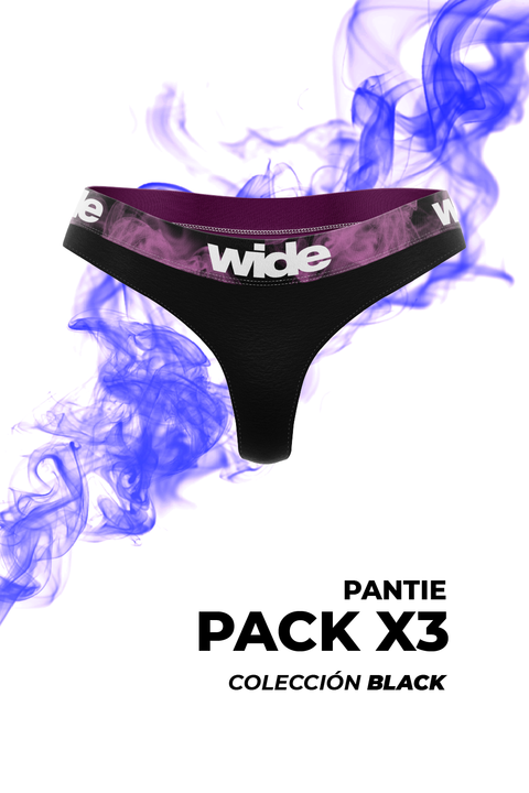 Pantie Pack x3 | [Colección Black]