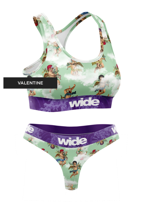 Conjunto 1 Top + 1 Pantie "Valentine" | Colección Stickers