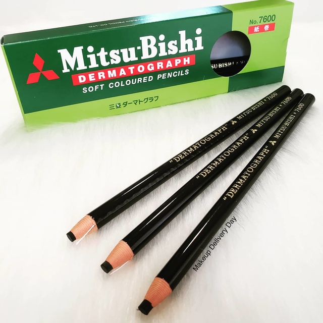Lápis Dermatográfico Mitsu-bishi 7600 (Preto - Original)