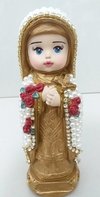 Santa Teresinha Baby com pérolas - 20 cm
