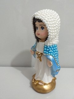 Nossa Senhora das Graças Baby com pérolas - 20 cm - Azul - comprar online