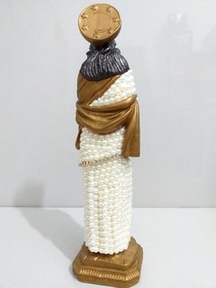 Nossa Senhora Grávida com auréola - 30 cm - Pérola Bege na internet