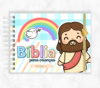 Bíblia Infantil Personalizada Com Nome Mandaluhz - Modelo 3