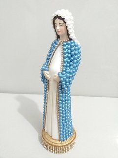 Nossa Senhora Grávida com pérolas - 22 cm - loja online