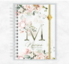 Planner Slim 2024 Floral Iniciais 2 Mandaluhz