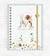 Planner Slim 2024 Floral Iniciais Mandaluhz