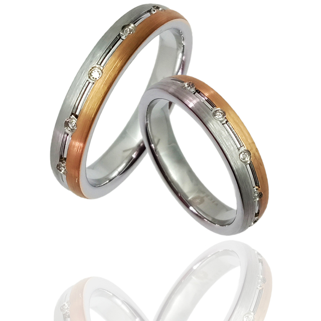Modelo Arezzo Alianzas De Tungsteno Y Titanio Con Rodio
