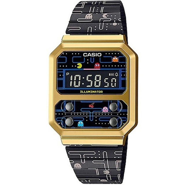 Casio gold watch outlet with diamonds