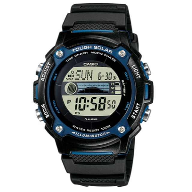 Casio digital shop watch solar