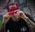 Gorra plana roja 3V logo