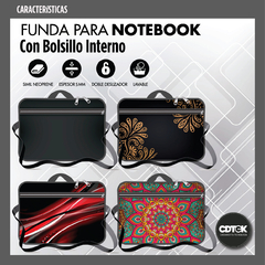 Maletin Porta Notebook 14/15.6" Neoprene con Bolsillo al frente estampado 33 - comprar online