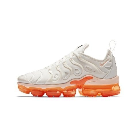Vapormax plus branco 2025 com laranja