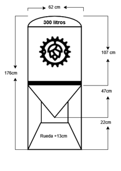 Fermentador Cónico Plástico - comprar online