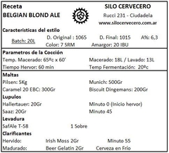 Belgian Blond Ale - comprar online