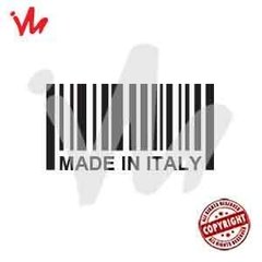 Adesivo Made in Italy Codigo de Barras - comprar online