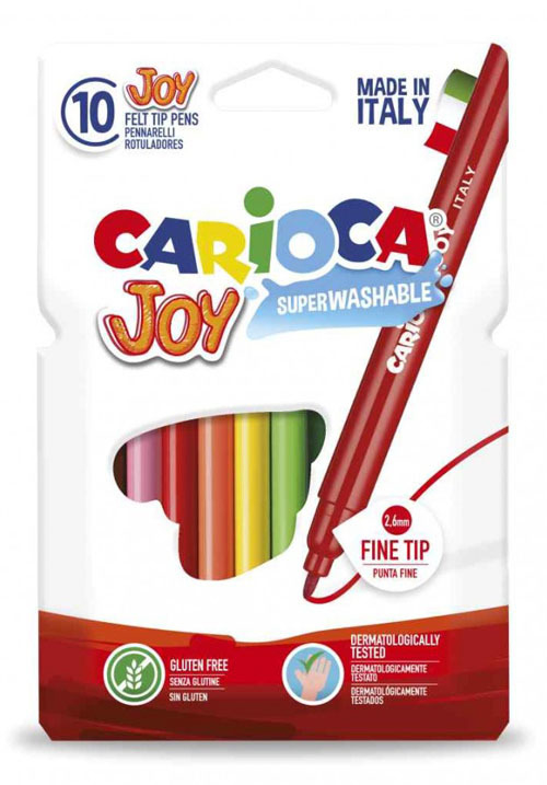  CARIOCA - 12 marcadores de colores de punta fina : Productos de  Oficina
