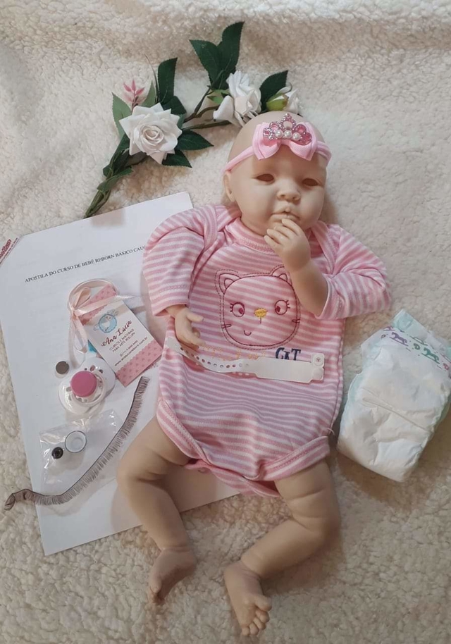 Boneca Bebê Reborn Loulou Realista - Pronto Envio