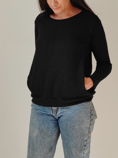 Sweater Cuarzo Negro - MOM LUNE